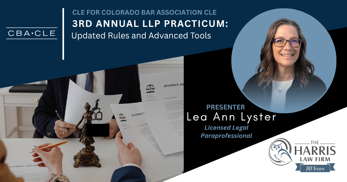 Lea Ann Lyster to Present at Colorado Bar Association LLP Practicum